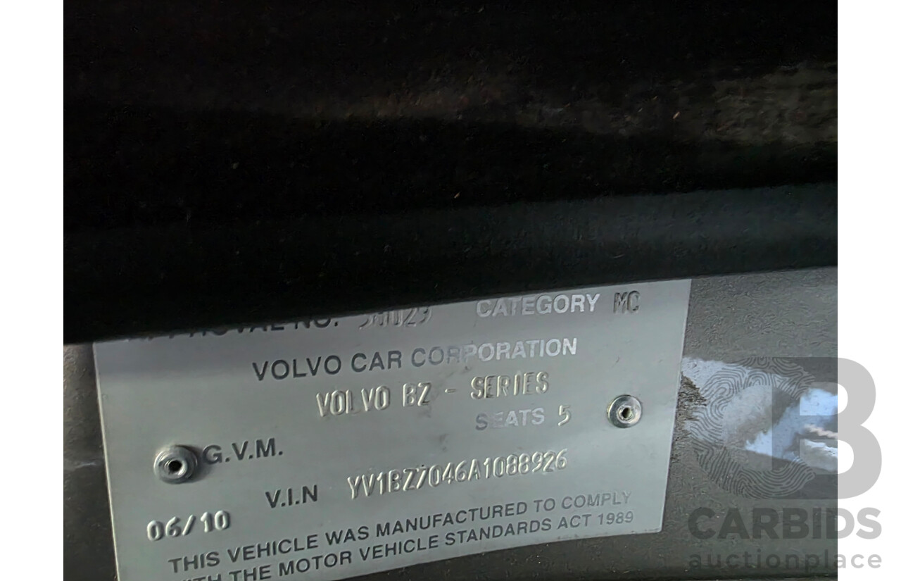 6/2010 Volvo XC70 D5 BZ MY10 4d Wagon Seashell Silver Metallic Turbo Diesel 2.4L