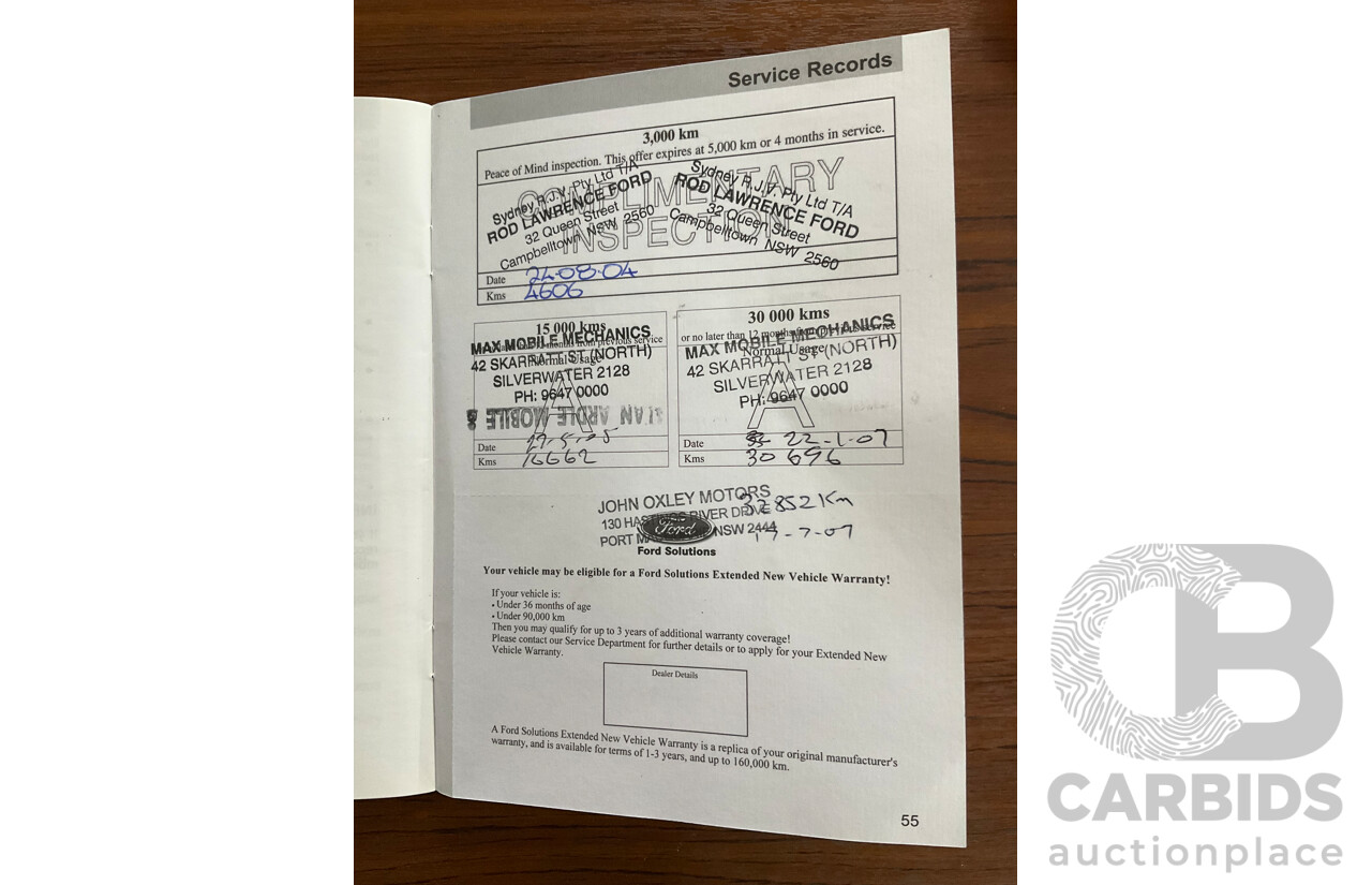 4/2004 Ford Falcon XT BA 4d Wagon Lightning Strike Silver Metallic 4.0L