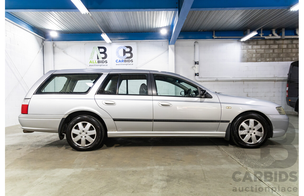 4/2004 Ford Falcon XT BA 4d Wagon Lightning Strike Silver Metallic 4.0L