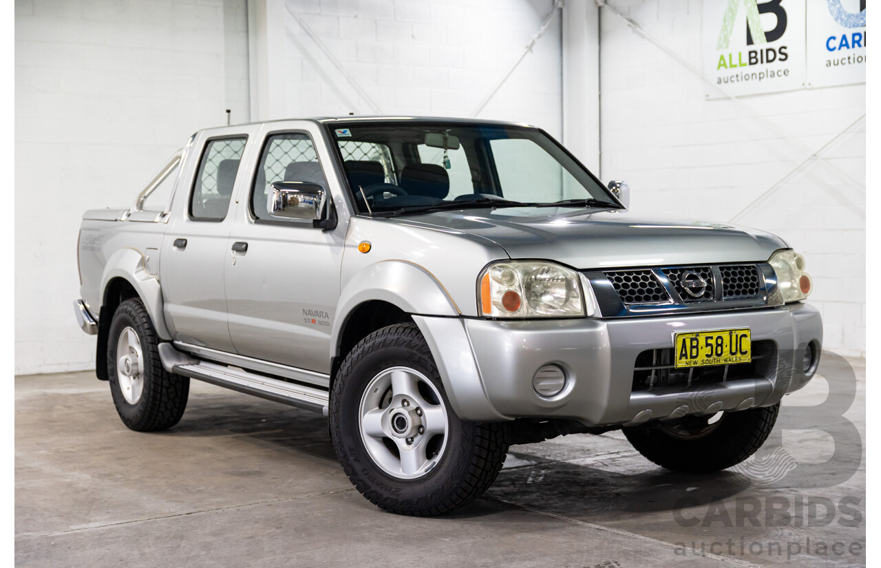 7/2004 Nissan Navara ST-R (4x4) D22 Dual Cab P/Up Sierra Silver Metallic Turbo Diesel 3.0L