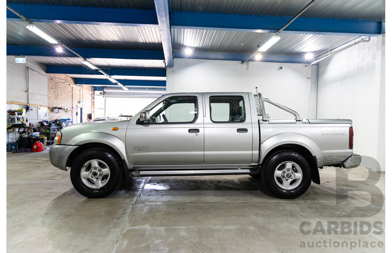 7/2004 Nissan Navara ST-R (4x4) D22 Dual Cab P/Up Sierra Silver Metallic Turbo Diesel 3.0L