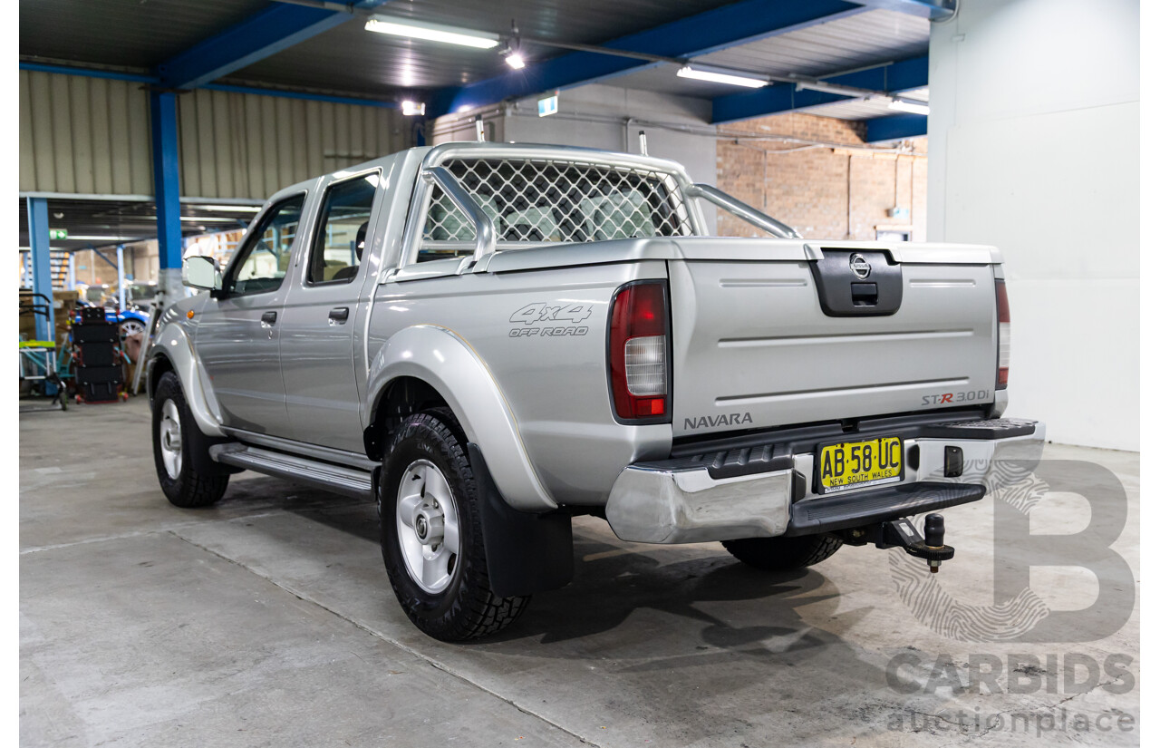 7/2004 Nissan Navara ST-R (4x4) D22 Dual Cab P/Up Sierra Silver Metallic Turbo Diesel 3.0L