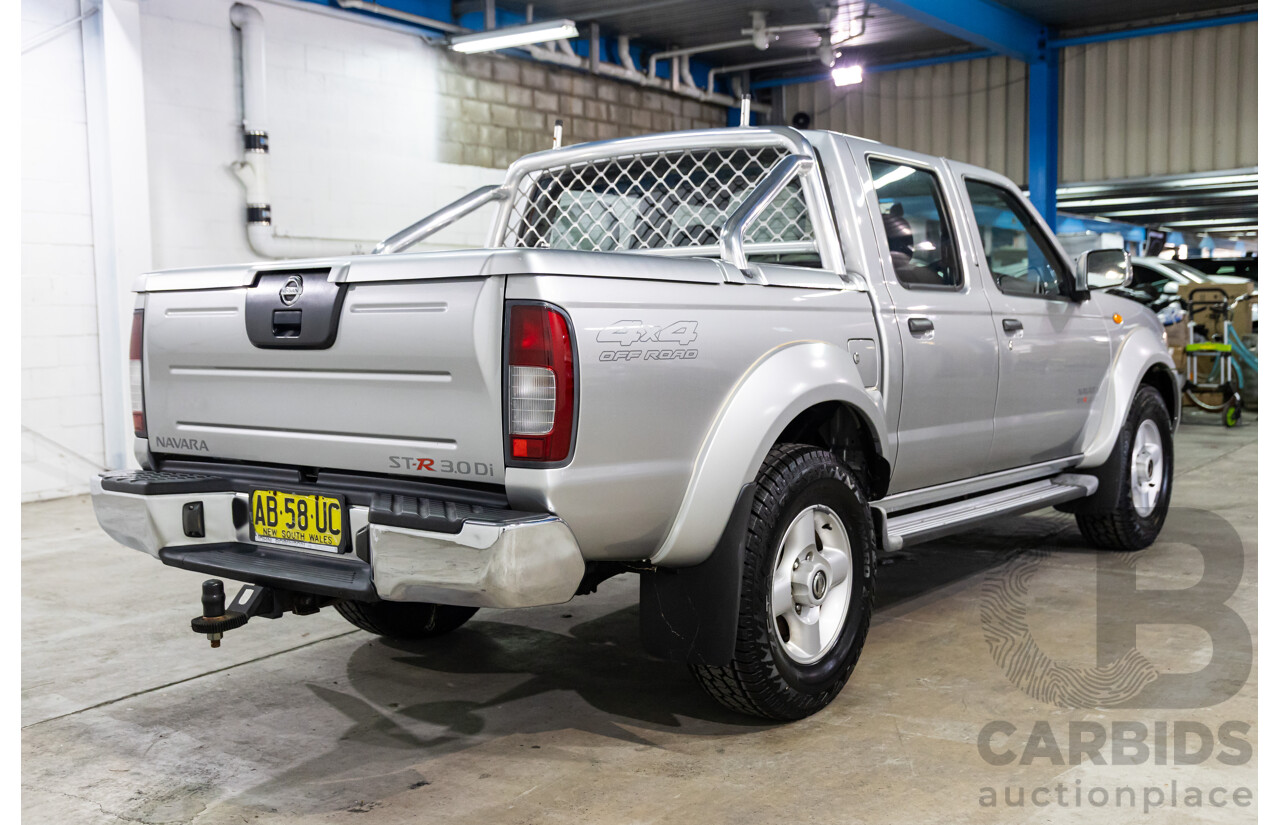7/2004 Nissan Navara ST-R (4x4) D22 Dual Cab P/Up Sierra Silver Metallic Turbo Diesel 3.0L