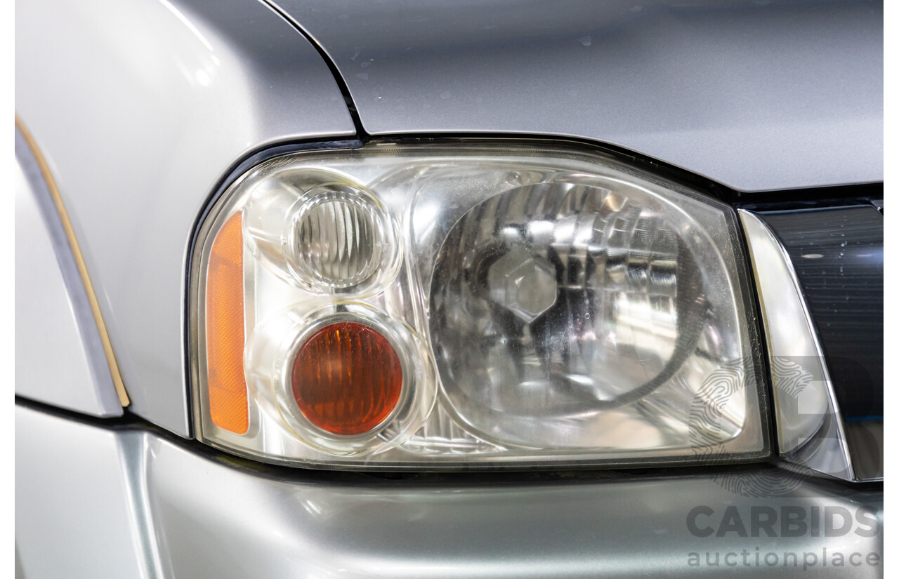 7/2004 Nissan Navara ST-R (4x4) D22 Dual Cab P/Up Sierra Silver Metallic Turbo Diesel 3.0L