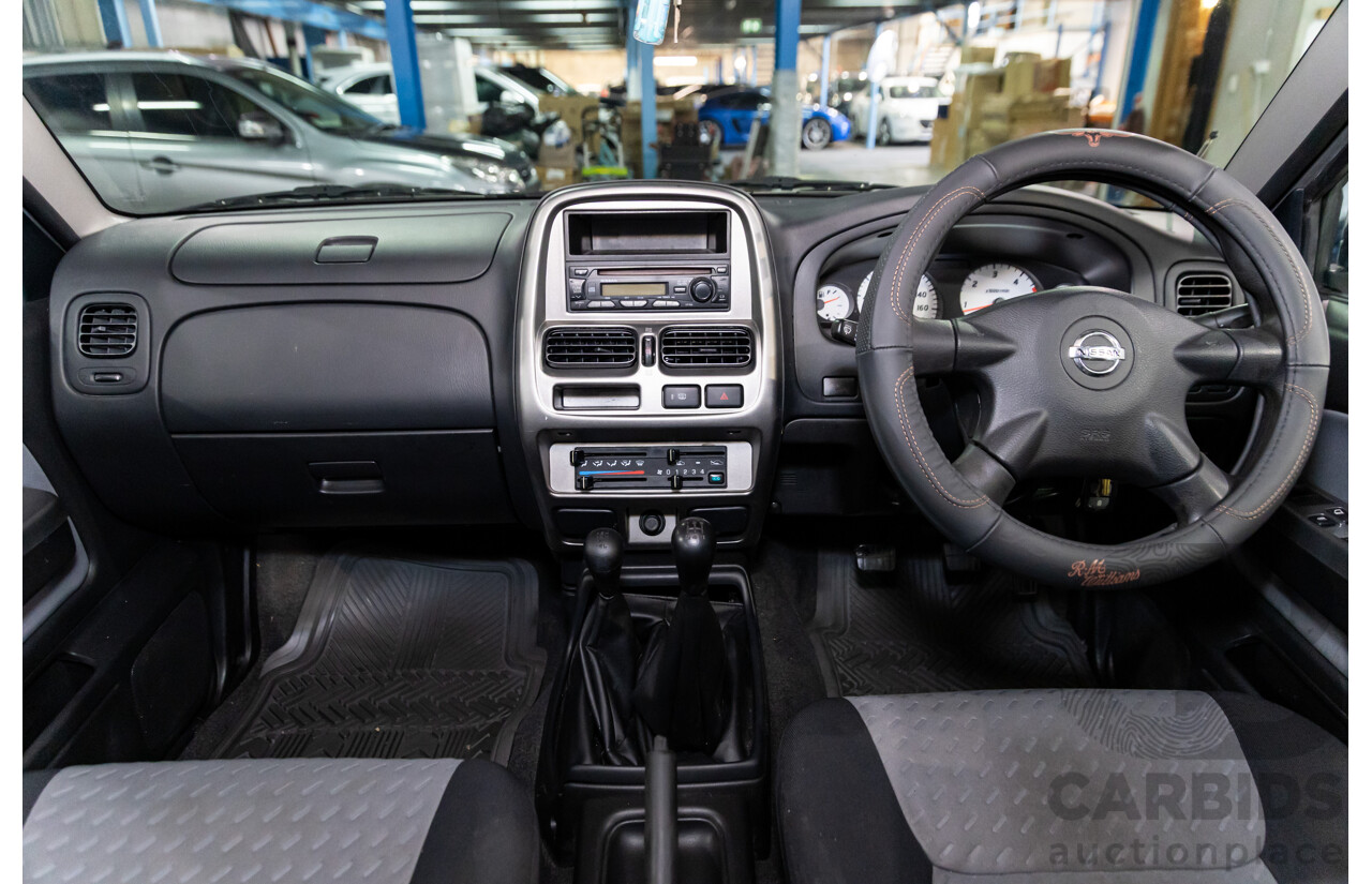 7/2004 Nissan Navara ST-R (4x4) D22 Dual Cab P/Up Sierra Silver Metallic Turbo Diesel 3.0L