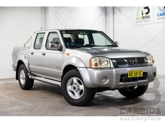 7/2004 Nissan Navara ST-R (4x4) D22 Dual Cab P/Up Sierra Silver Metallic Turbo Diesel 3.0L