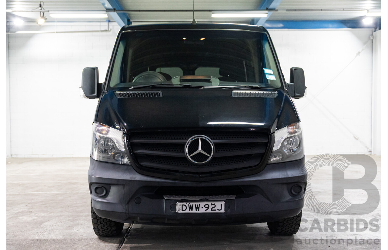 06/2018 Mercedes-Benz Sprinter 316CDI VS30 LWB (RWD) High Roof 907 2D Van Obsidian Black Metallic 2.1L