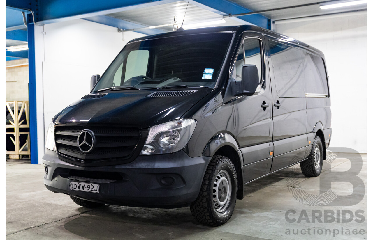 06/2018 Mercedes-Benz Sprinter 316CDI VS30 LWB (RWD) High Roof 907 2D Van Obsidian Black Metallic 2.1L