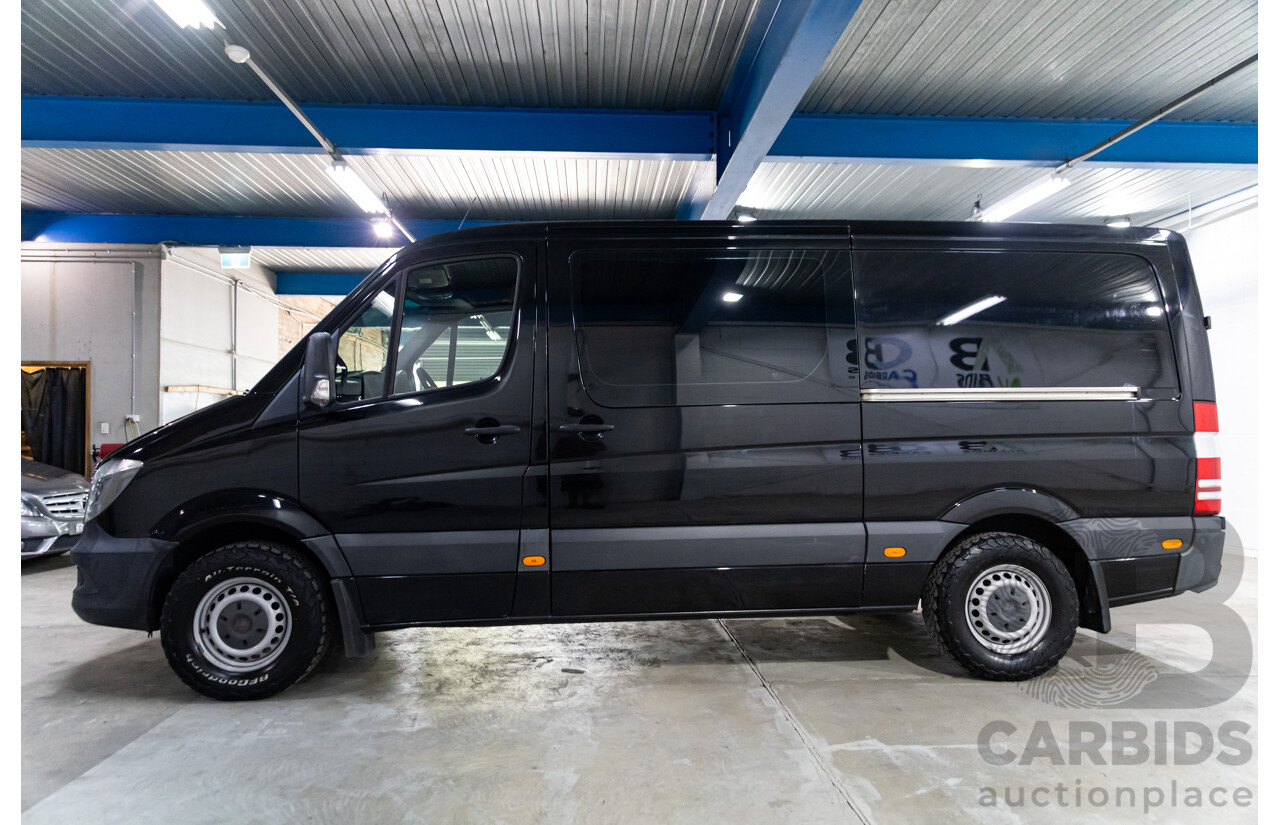 06/2018 Mercedes-Benz Sprinter 316CDI VS30 LWB (RWD) High Roof 907 2D Van Obsidian Black Metallic 2.1L
