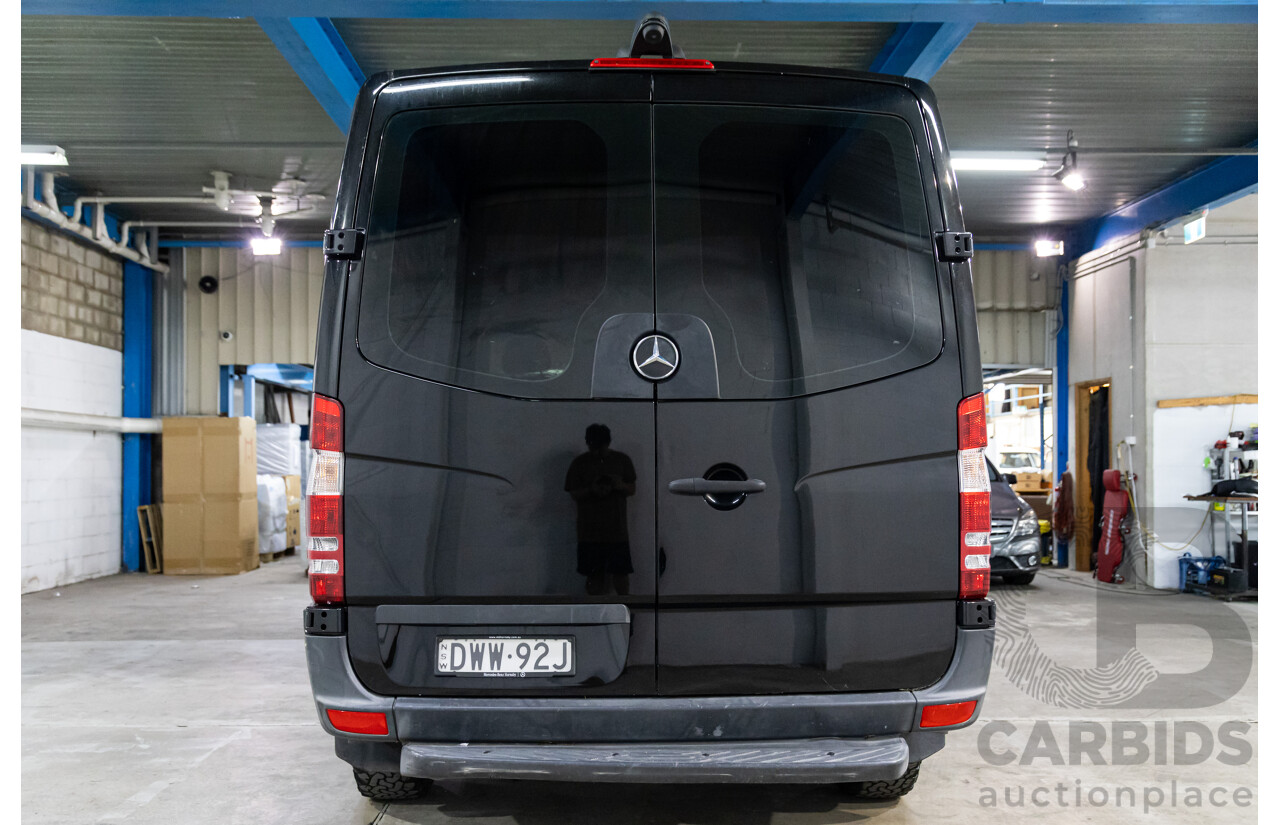 06/2018 Mercedes-Benz Sprinter 316CDI VS30 LWB (RWD) High Roof 907 2D Van Obsidian Black Metallic 2.1L