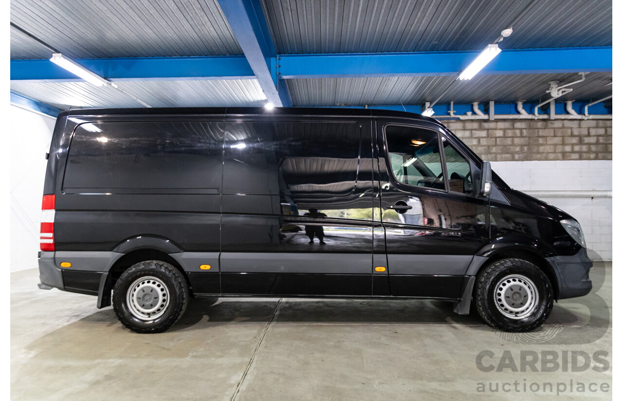06/2018 Mercedes-Benz Sprinter 316CDI VS30 LWB (RWD) High Roof 907 2D Van Obsidian Black Metallic 2.1L