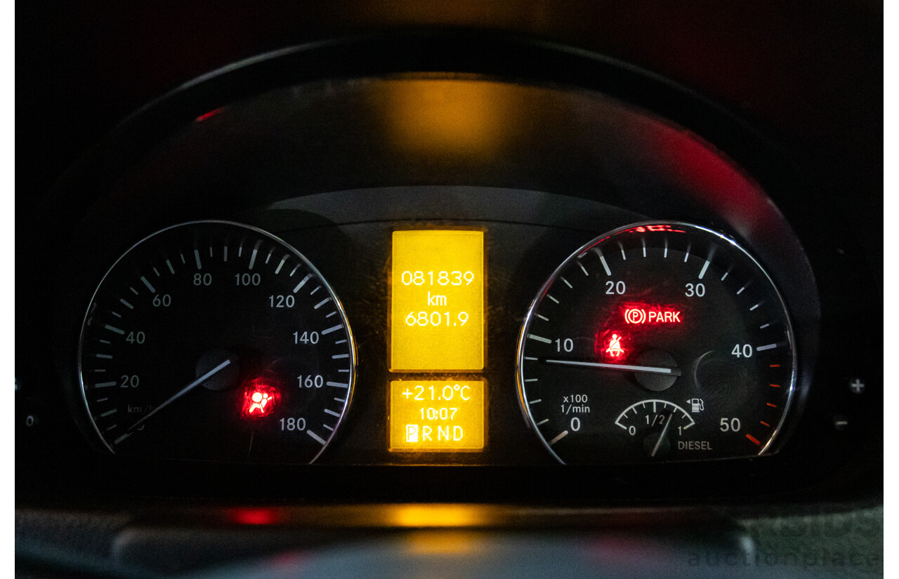 06/2018 Mercedes-Benz Sprinter 316CDI VS30 LWB (RWD) High Roof 907 2D Van Obsidian Black Metallic 2.1L