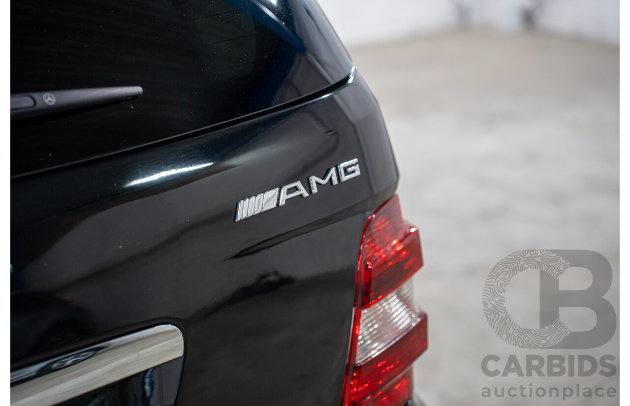 11/2008 Mercedes-Benz ML 63 AMG (4x4) W164 MY09 4d Wagon Obsidian Black Metalllic V8 6.2L