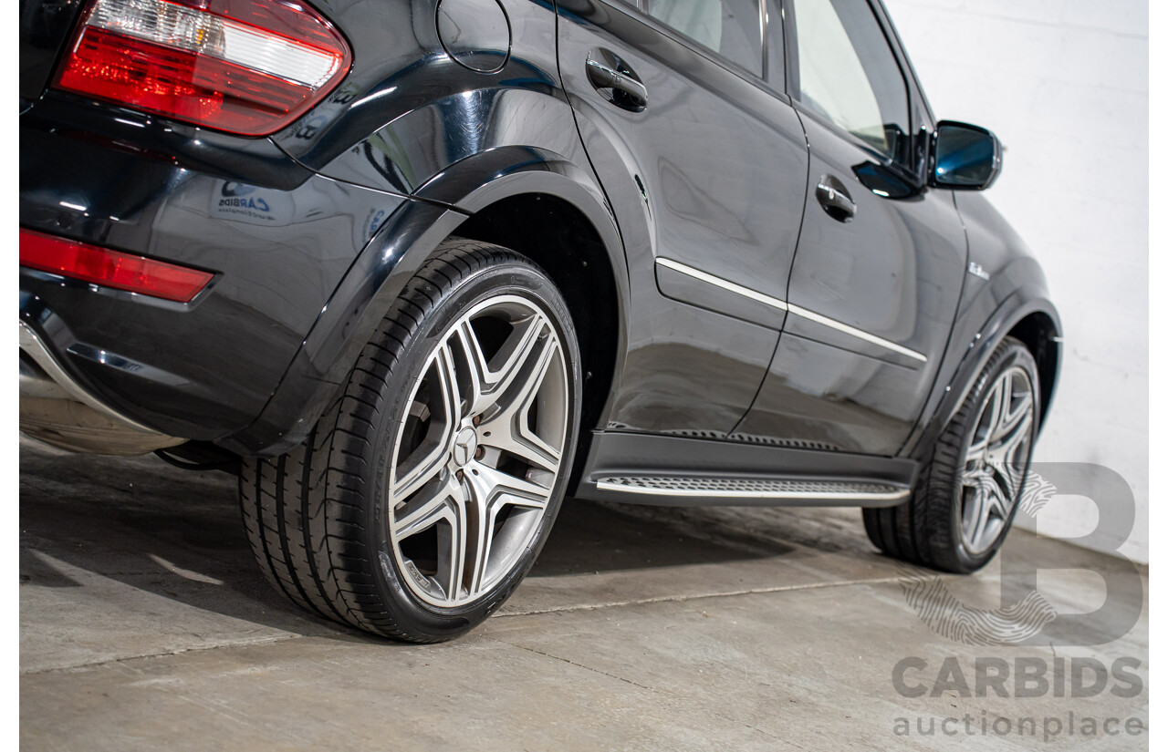 11/2008 Mercedes-Benz ML 63 AMG (4x4) W164 MY09 4d Wagon Obsidian Black Metalllic V8 6.2L