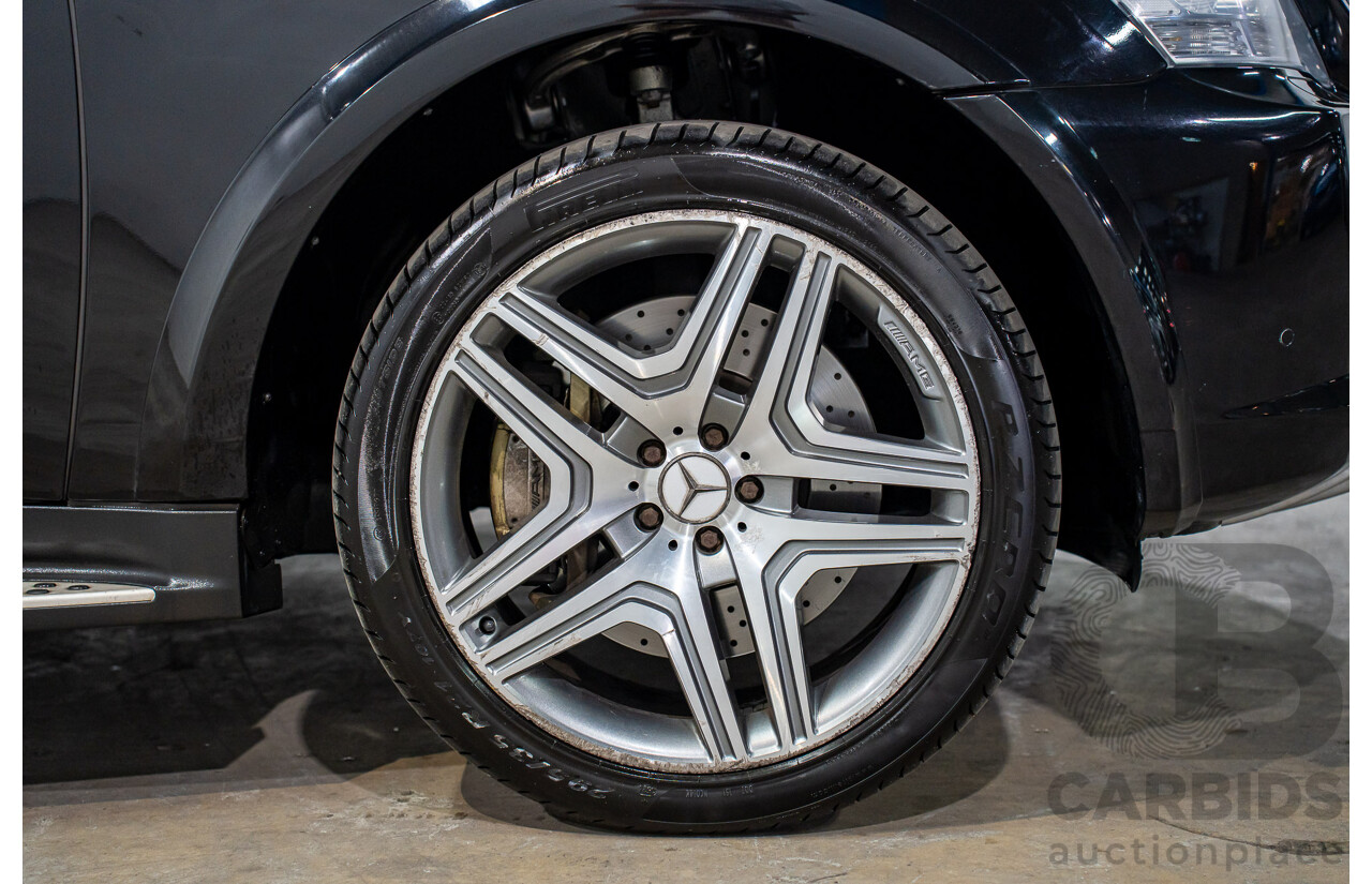 11/2008 Mercedes-Benz ML 63 AMG (4x4) W164 MY09 4d Wagon Obsidian Black Metalllic V8 6.2L