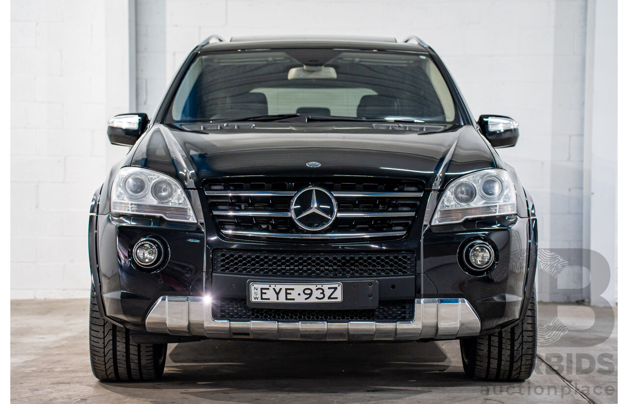11/2008 Mercedes-Benz ML 63 AMG (4x4) W164 MY09 4d Wagon Obsidian Black Metalllic V8 6.2L