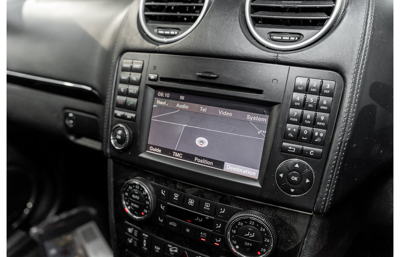 11/2008 Mercedes-Benz ML 63 AMG (4x4) W164 MY09 4d Wagon Obsidian Black Metalllic V8 6.2L