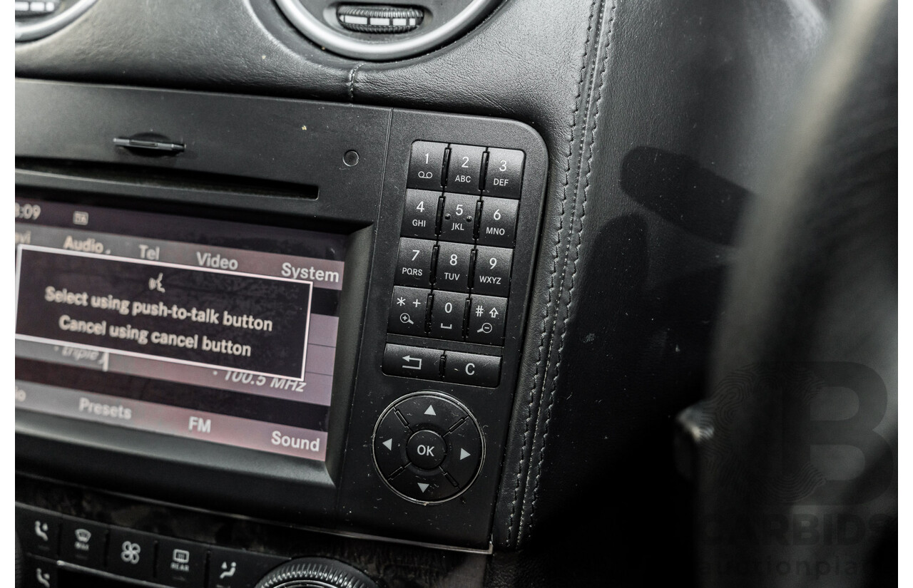 11/2008 Mercedes-Benz ML 63 AMG (4x4) W164 MY09 4d Wagon Obsidian Black Metalllic V8 6.2L