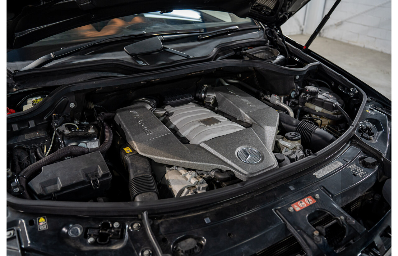 11/2008 Mercedes-Benz ML 63 AMG (4x4) W164 MY09 4d Wagon Obsidian Black Metalllic V8 6.2L