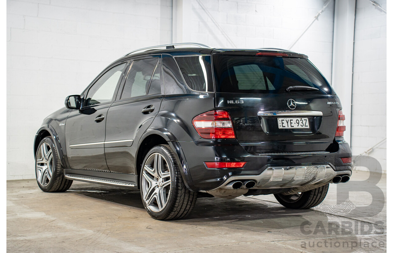 11/2008 Mercedes-Benz ML 63 AMG (4x4) W164 MY09 4d Wagon Obsidian Black Metalllic V8 6.2L