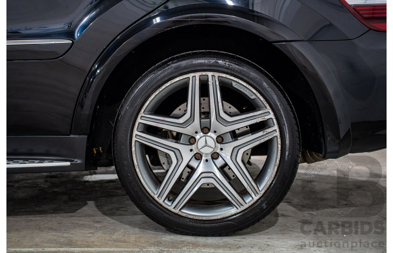 11/2008 Mercedes-Benz ML 63 AMG (4x4) W164 MY09 4d Wagon Obsidian Black Metalllic V8 6.2L
