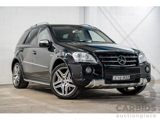 11/2008 Mercedes-Benz ML 63 AMG (4x4) W164 MY09 4d Wagon Obsidian Black Metalllic V8 6.2L