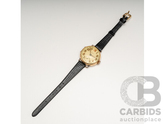 Vintage 14ct Yellow Gold Wristwatch - 21.8gms