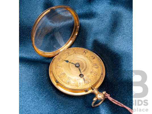 Vintage 18ct Yellow Gold Pocket Watch - 64.32gms