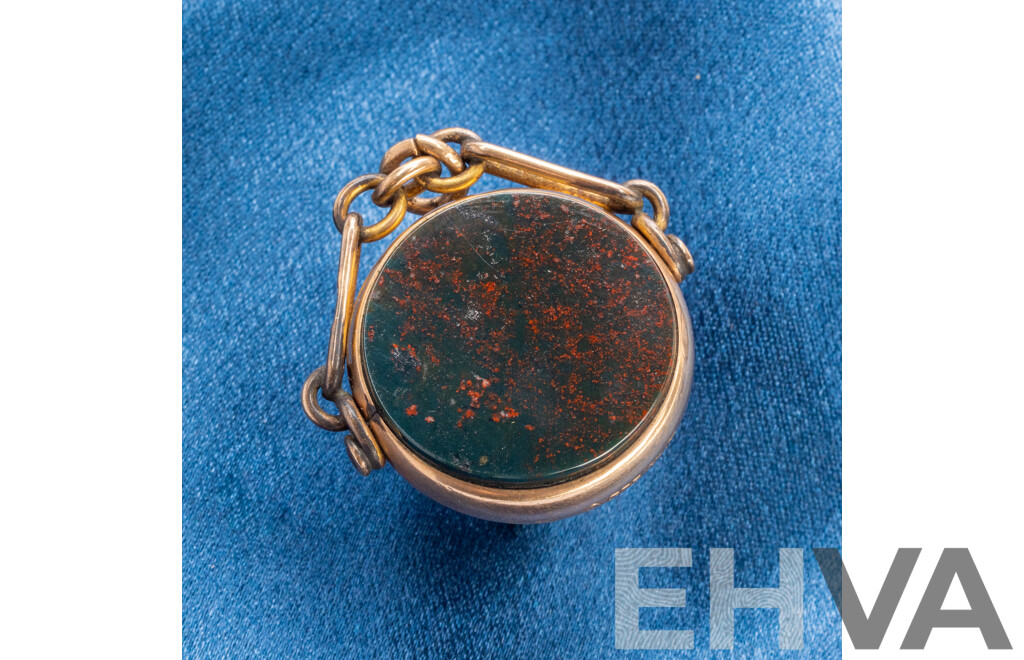 Vintage 9ct Rose Gold Pocket Watch Medallion - 10.18gms