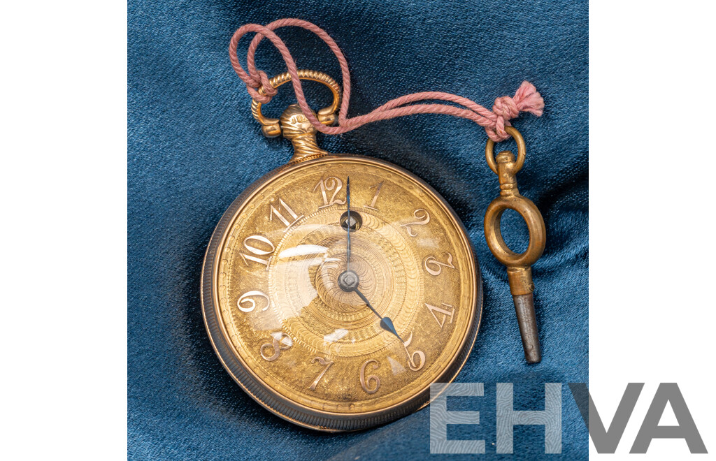 Vintage 18ct Yellow Gold Pocket Watch - 64.32gms
