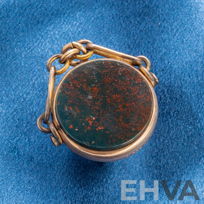 Vintage 9ct Rose Gold Pocket Watch Medallion - 10.18gms