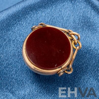 Vintage 9ct Rose Gold Pocket Watch Medallion - 10.18gms