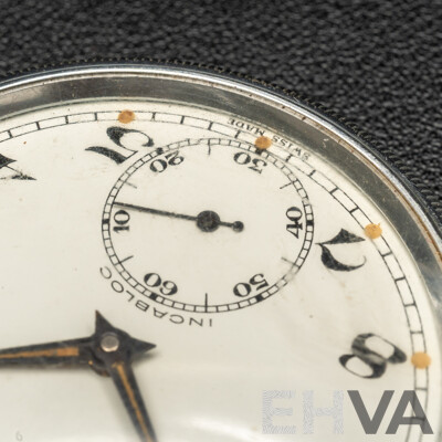 Vintage 'Unicorn' Swiss 15 Jewel Incabloc Pocket Watch - Circa 1950's