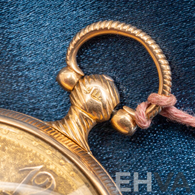Vintage 18ct Yellow Gold Pocket Watch - 64.32gms