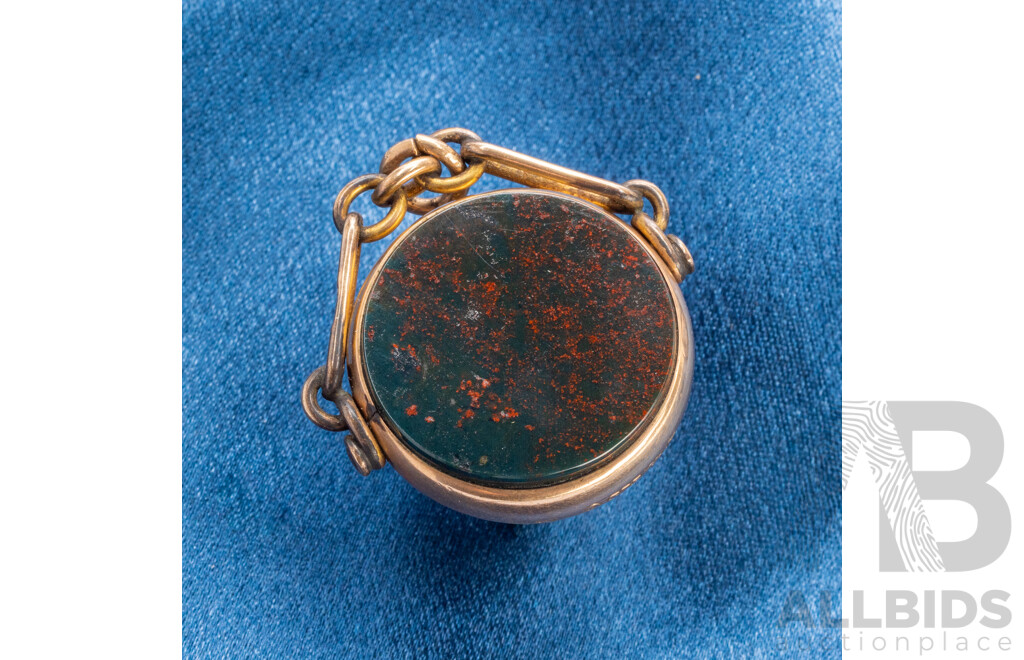 Vintage 9ct Rose Gold Pocket Watch Medallion - 10.18gms