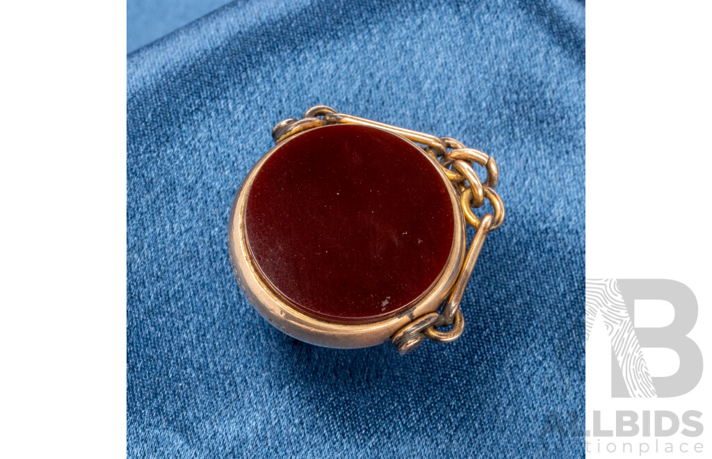 Vintage 9ct Rose Gold Pocket Watch Medallion - 10.18gms
