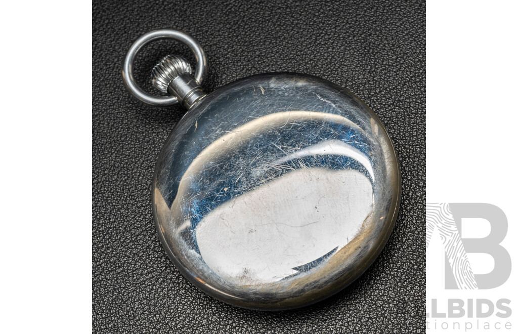Vintage 'Unicorn' Swiss 15 Jewel Incabloc Pocket Watch - Circa 1950's