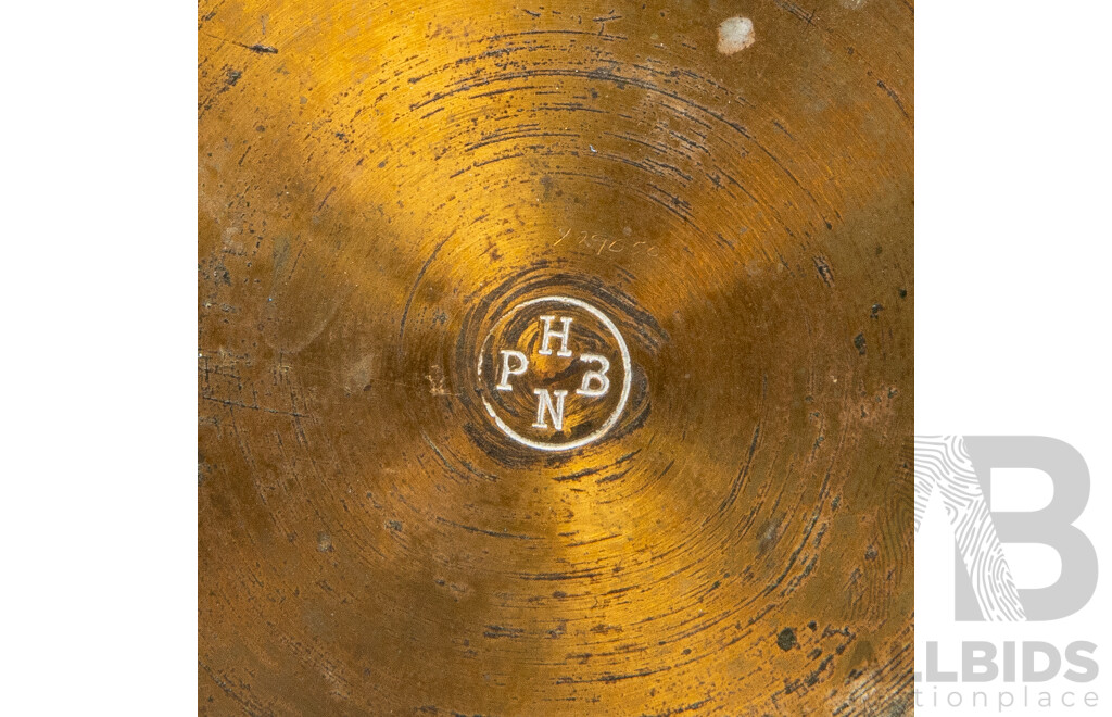 Good Art Deco Aneroid Brass Cased Barometer by Lous Opticians, France, 1920s