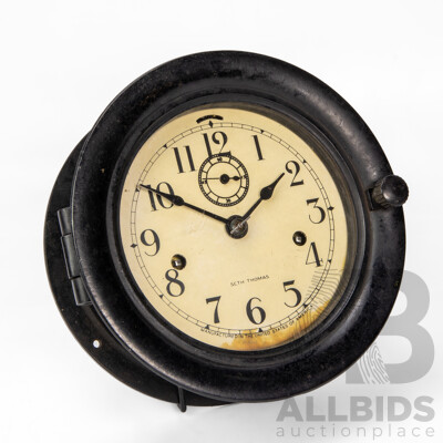 Vintage Seth Thomas US Maritime Commission Maritime Clock
