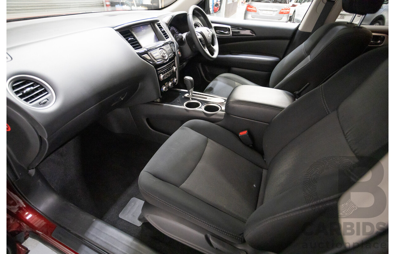 11/2019 Nissan Pathfinder ST R52 MY19 SERIES III 4D Wagon Maroon 3.5L - 7 seats