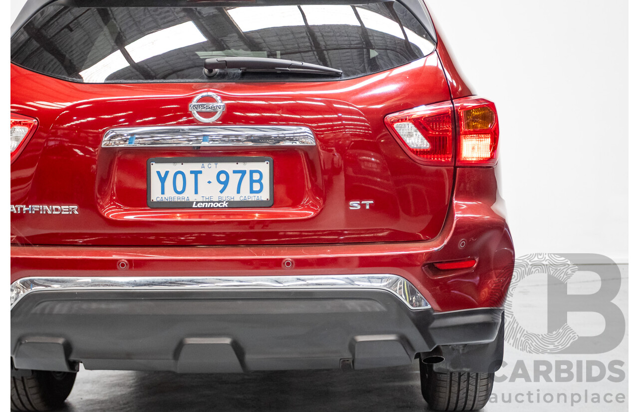 11/2019 Nissan Pathfinder ST R52 MY19 SERIES III 4D Wagon Maroon 3.5L - 7 seats