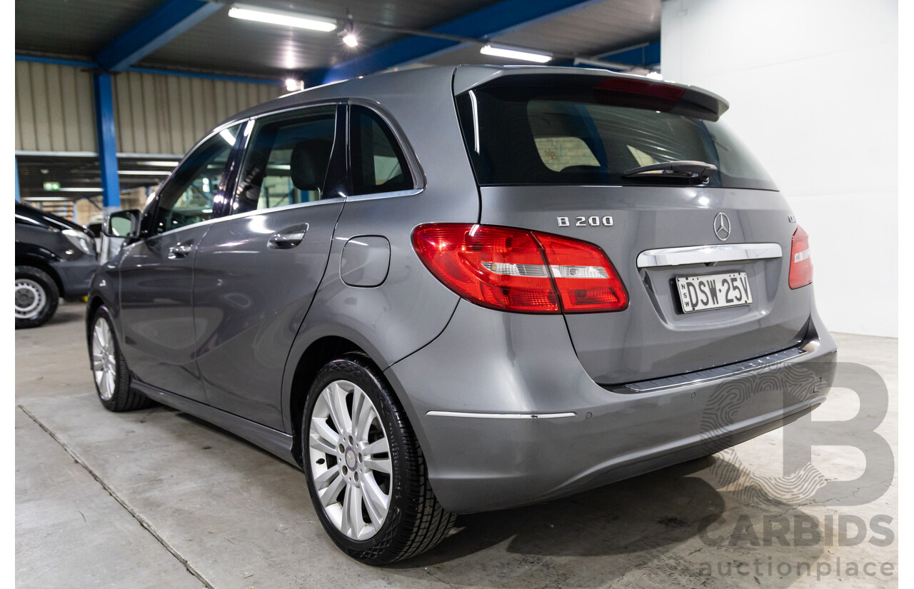 2/2013 Mercedes-Benz B200 CDI BE 246 MY13 5d Hatchback Mountain Grey Metallic Turbo Diesel 1.8L