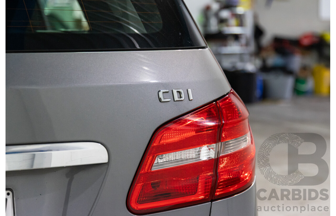 2/2013 Mercedes-Benz B200 CDI BE 246 MY13 5d Hatchback Mountain Grey Metallic Turbo Diesel 1.8L