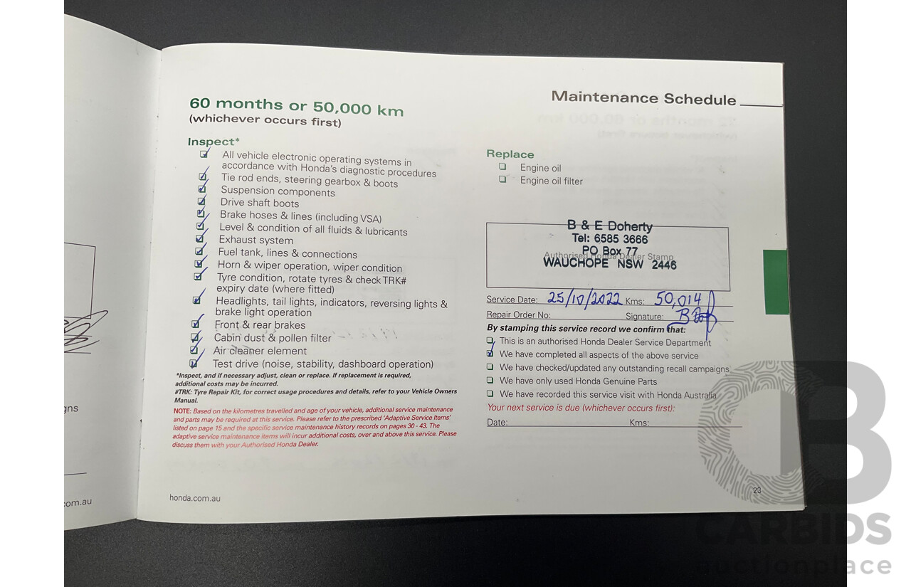 3/2015 Honda Hr-V VTi  4d Wagon Platinum White Pearl 1.8L