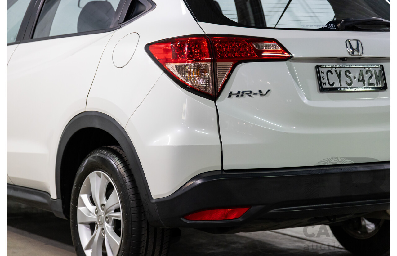 3/2015 Honda Hr-V VTi  4d Wagon Platinum White Pearl 1.8L
