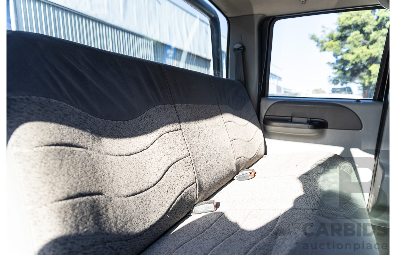 7/2005 Ford F250 XLT (4x4) RN Crew Cab P/Up Ebony Black Turbo Diesel Powerstroke V8 7.3L