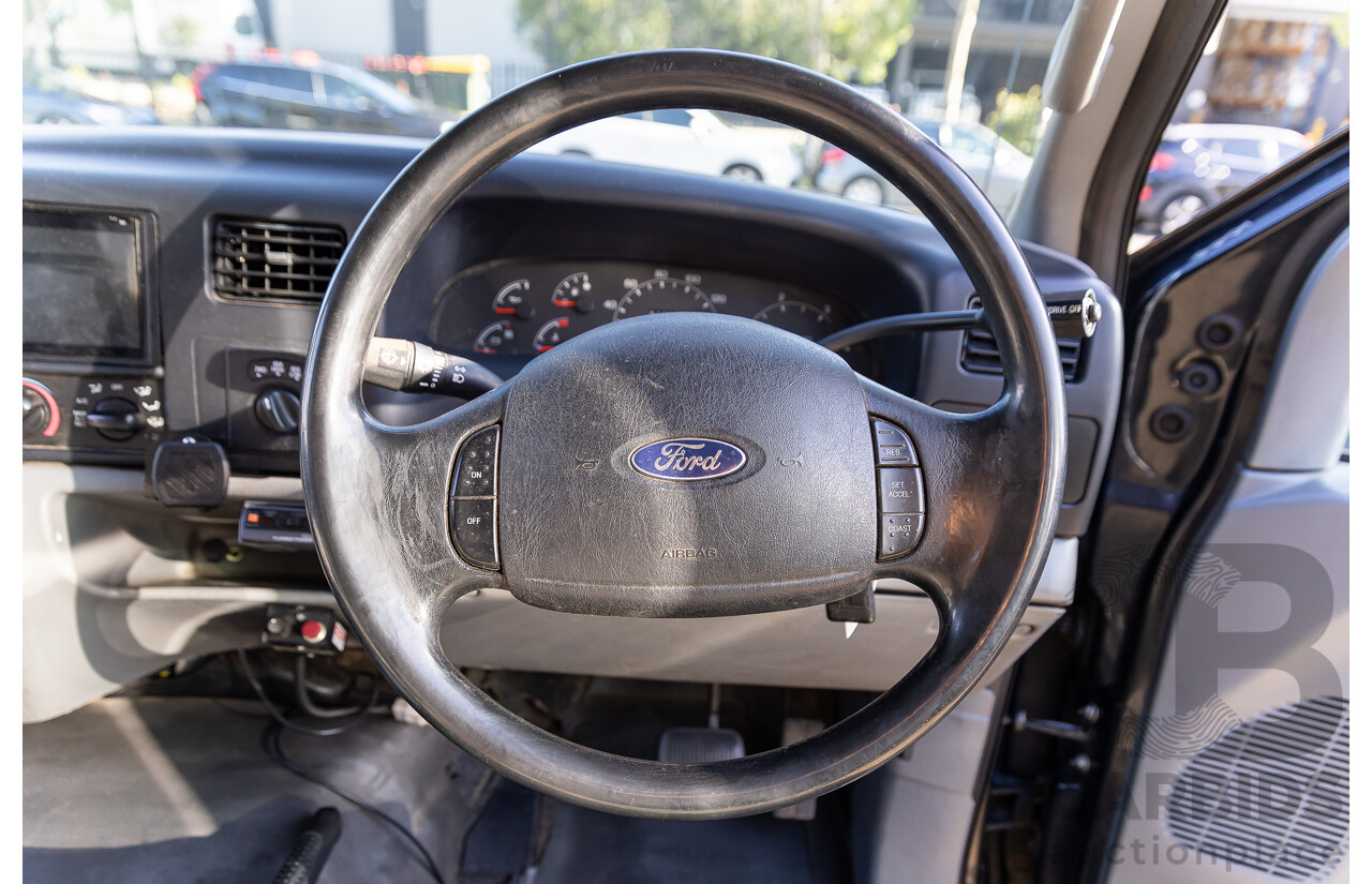 7/2005 Ford F250 XLT (4x4) RN Crew Cab P/Up Ebony Black Turbo Diesel Powerstroke V8 7.3L