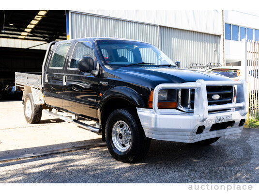 7/2005 Ford F250 XLT (4x4) RN Crew Cab P/Up Ebony Black Turbo Diesel Powerstroke V8 7.3L