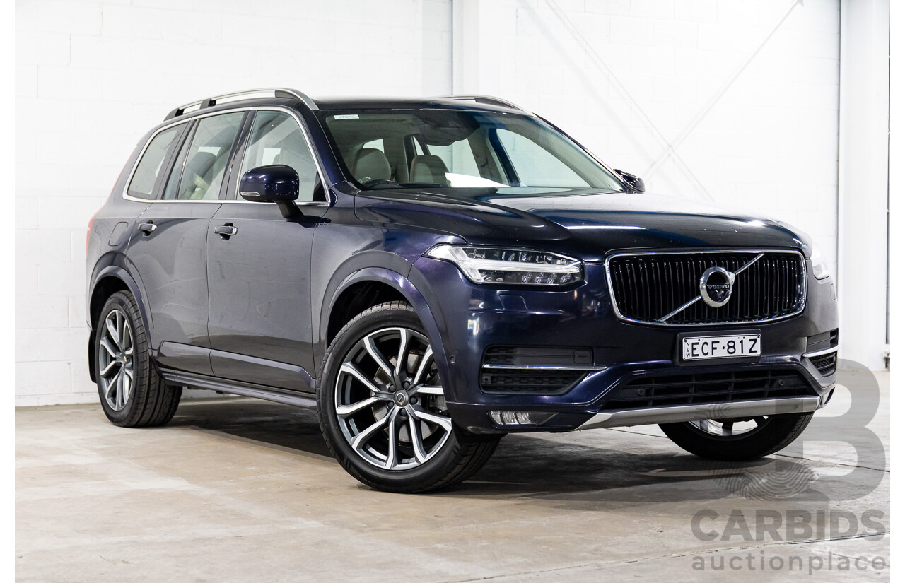 07/2019 Volvo XC90 D5 Momentum (AWD) 256 MY20 4d Wagon Magic Blue Metallic Turbo Diesel 2.0L