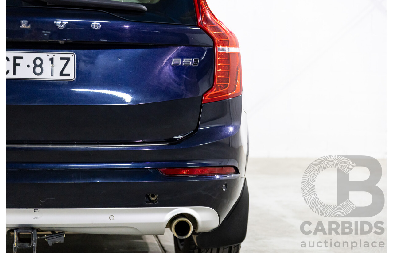 07/2019 Volvo XC90 D5 Momentum (AWD) 256 MY20 4d Wagon Magic Blue Metallic Turbo Diesel 2.0L